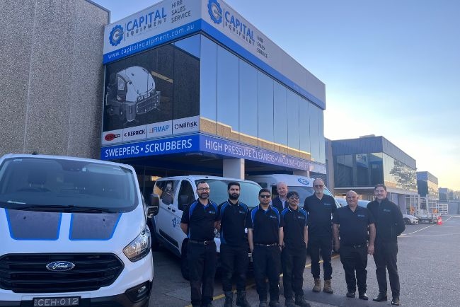 Capital Equipment Hire Shop Wetherill Park Capital Equipment Hire Team Photo Outside of Office