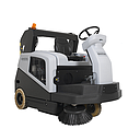 Nilfisk SW5500 Ride-On Sweeper with High Dump Hopper