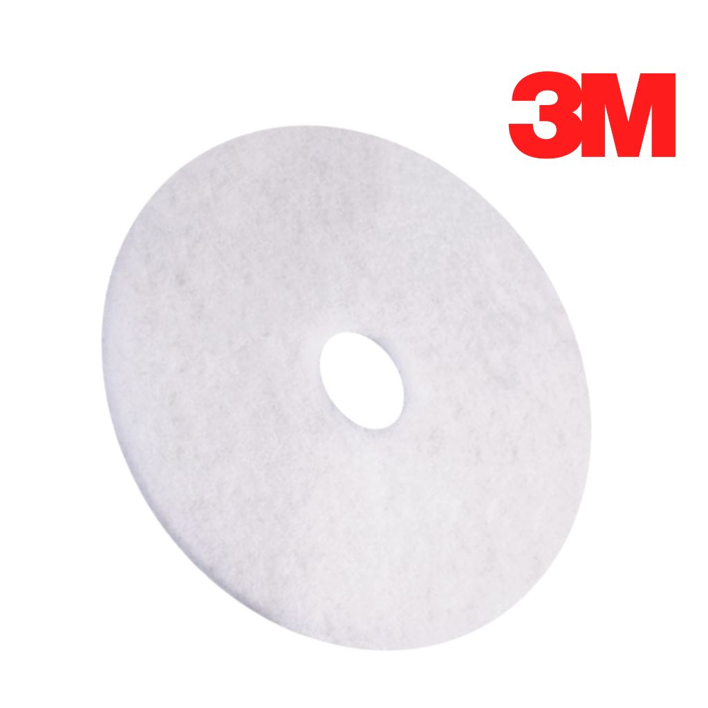 305mm White Cleaning Pad (12&quot;) 3M